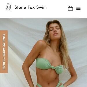 Stone Fox‎ Swim LeLe Bikini Top Large Beach Vacation Pool Eco-friendly Packable